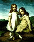 Theodore   Gericault les enfants dedreux France oil painting artist